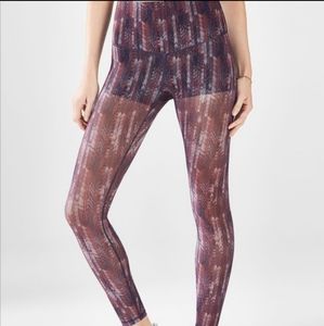 Fabletics powerform high waisted mesh leggings abstract print‎